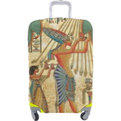 Egyptian Man Sun God Ra Amun Luggage Cover (large) by Celenk