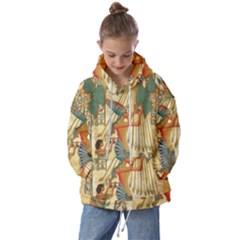 Egyptian Man Sun God Ra Amun Kids  Oversized Hoodie by Celenk