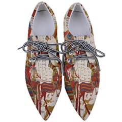 Egyptian Tutunkhamun Pharaoh Design Pointed Oxford Shoes by Celenk