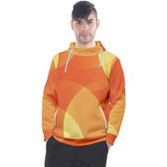 Abstract Orange Yellow Red Color Men s Pullover Hoodie by Celenk