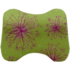 Dandelion Flower Background Nature Flora Drawing Head Support Cushion by Uceng