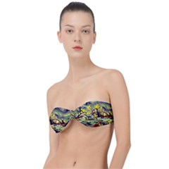 Abstract Arts Psychedelic Art Experimental Classic Bandeau Bikini Top  by Uceng