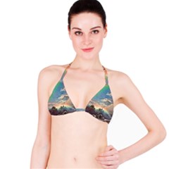 Abstract Art Psychedelic Arts Experimental Bikini Top by Uceng