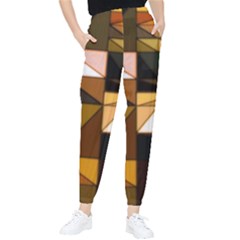 Abstract Experimental Geometric Shape Pattern Women s Tapered Pants by Uceng