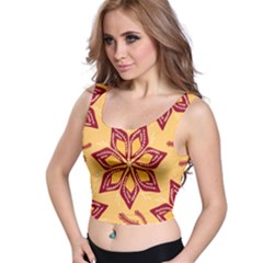 Flower Mandala Template Sketch Drawing Art Crop Top by Uceng