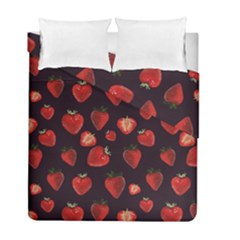 Watercolor Strawberry Duvet Cover Double Side (full/ Double Size) by SychEva