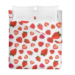 Strawberries Duvet Cover Double Side (full/ Double Size) by SychEva