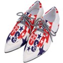 Usa Stars Fourth Of July Symbol America Usa Stars Pointed Oxford Shoes View2