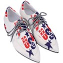 Usa Stars Fourth Of July Symbol America Usa Stars Pointed Oxford Shoes View3