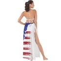 Usa Flag Eagle Symbol American Bald Eagle Country Maxi Chiffon Tie-Up Sarong View2