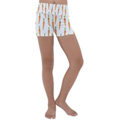 Carrot Kids  Lightweight Velour Yoga Shorts by SychEva