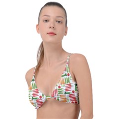 Vegetables Knot Up Bikini Top by SychEva