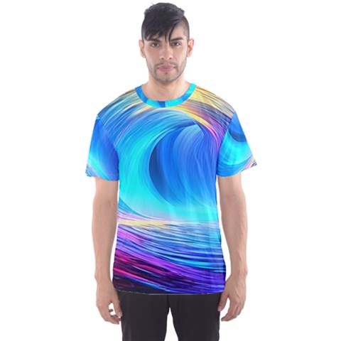 Art Fantasy Painting Colorful Pattern Design Men s Sport Mesh Tee by Ravend