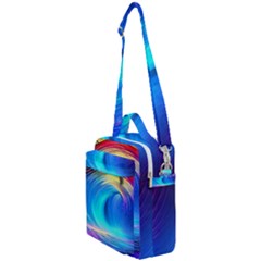 Art Fantasy Painting Colorful Pattern Design Crossbody Day Bag by Ravend