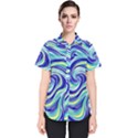 Pattern Design Swirl Watercolor Art Women s Short Sleeve Shirt View1