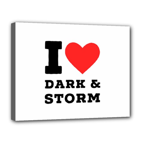 I Love Dark And Storm Canvas 14  X 11  (stretched) by ilovewhateva