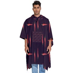 Hot Peppers Men s Hooded Rain Ponchos by SychEva