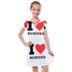 I Love Mimosa Kids  Cross Web Dress by ilovewhateva