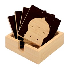 Rocket Take Off Missiles Cosmos Bamboo Coaster Set by Salman4z