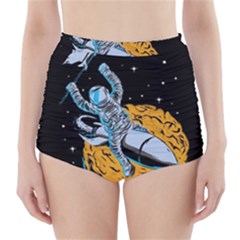 Astronaut Planet Space Science High-waisted Bikini Bottoms by Salman4z