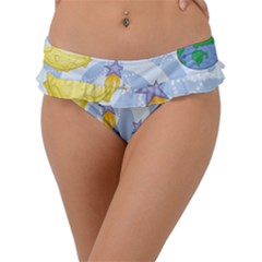 Science Fiction Outer Space Frill Bikini Bottoms by Salman4z