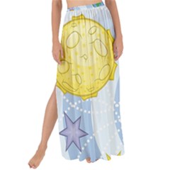 Science Fiction Outer Space Maxi Chiffon Tie-up Sarong by Salman4z