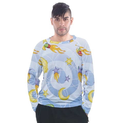 Science Fiction Outer Space Men s Long Sleeve Raglan Tee by Salman4z