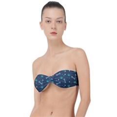 Bons Foot Prints Pattern Background Classic Bandeau Bikini Top  by Salman4z