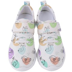 Cartoon Bird Cute Doodle Bird Women s Velcro Strap Shoes by Salman4z