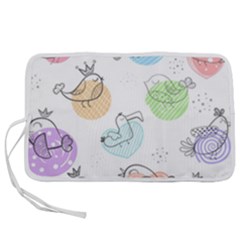 Cartoon Bird Cute Doodle Bird Pen Storage Case (s) by Salman4z