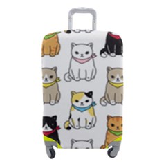 Cat Kitten Seamless Pattern Luggage Cover (small) by Salman4z