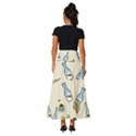 Happy-cats-pattern-background Tiered Ruffle Maxi Skirt View4