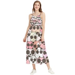 Cute-dog-seamless-pattern-background Boho Sleeveless Summer Dress by Salman4z