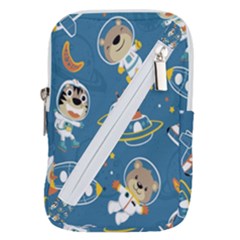 Seamless-pattern-funny-astronaut-outer-space-transportation Belt Pouch Bag (small) by Salman4z