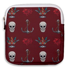 Tattoo-old-school-background-pattern Mini Square Pouch by Salman4z