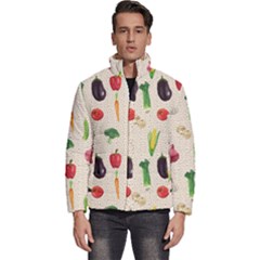 Vegetables Men s Puffer Bubble Jacket Coat by SychEva