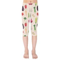 Vegetables Kids  Capri Leggings  by SychEva