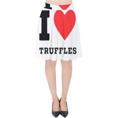 I Love Truffles Velvet High Waist Skirt by ilovewhateva