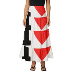 I Love S’mores  Tiered Ruffle Maxi Skirt by ilovewhateva