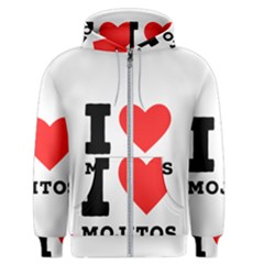 I Love Mojitos  Men s Zipper Hoodie by ilovewhateva