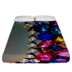 Colorful Diamonds Fitted Sheet (king Size) by Sparkle