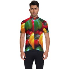 Colorful Capsicum Men s Short Sleeve Cycling Jersey by Sparkle