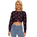 Pink Glowing Flowers Lightweight Long Sleeve Sweatshirt View1