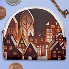 Gingerbread House Gingerbread Christmas Xmas Winter Horseshoe Style Canvas Pouch by Ravend