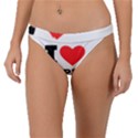 I love Apple crisp Band Bikini Bottoms View1