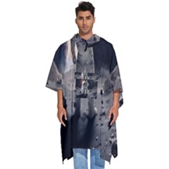 Astronaut Space Walk Men s Hooded Rain Ponchos by danenraven