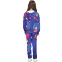 Cartoon-funny-aliens-with-ufo-duck-starry-sky-set Kids  Tracksuit View2