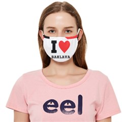 I Love Baklava Cloth Face Mask (adult) by ilovewhateva