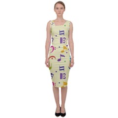 Seamless-pattern-musical-note-doodle-symbol Sleeveless Pencil Dress by Salman4z