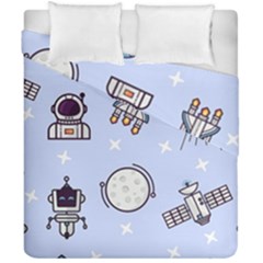 Seamless-pattern-with-space-theme Duvet Cover Double Side (california King Size) by Salman4z